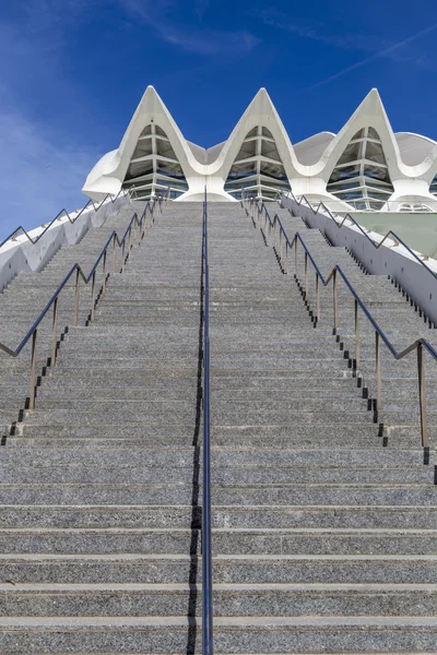 Architectural detail in the City of Arts and Sciences of Valenci — Stock Photo, Image