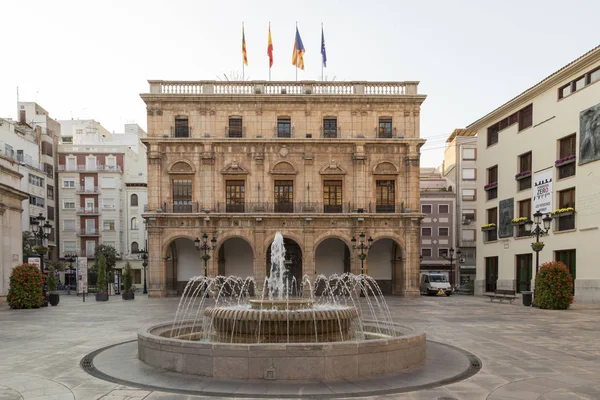 Plaza Mayor Castellon de la Plana, Belediye Binası — Stok fotoğraf