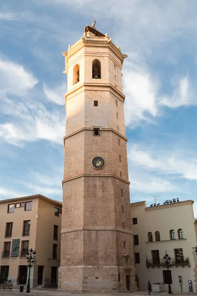 O Fadri, torre sineira da co-catedral de Castell, na Espanha — Fotografia de Stock