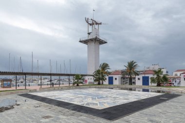 İspanyol Levante 'sinde Grau de Castelln parkında açık hava konferans salonu