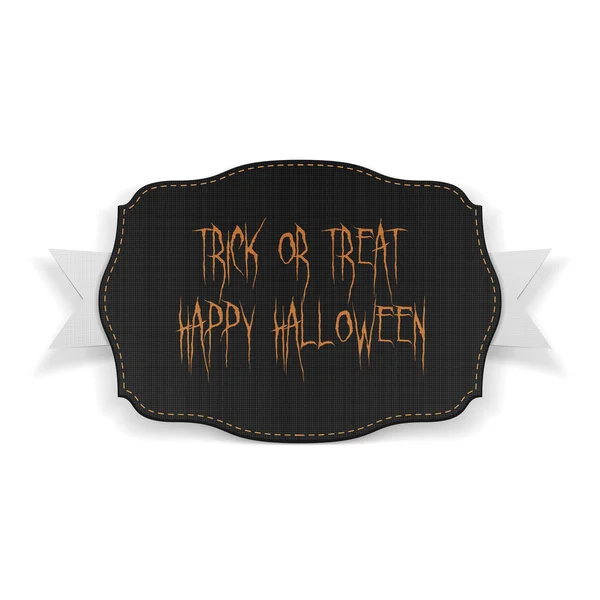 Trükk, vagy Theat, Happy Halloween szöveges banner — Stock Vector