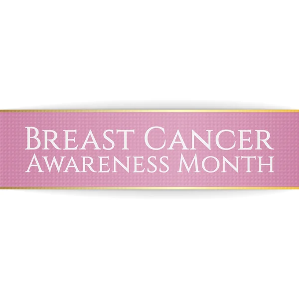 Breast Cancer Awareness Month pink Ribbon — Stock Vector