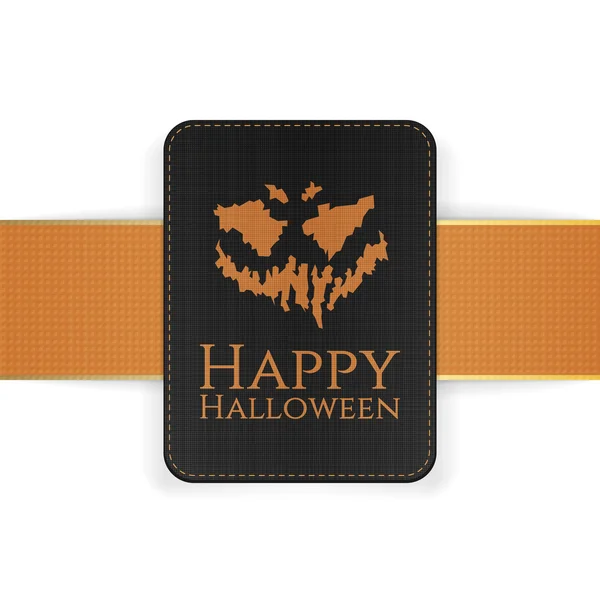 Plantilla de tarjeta espeluznante Halloween Holiday — Vector de stock