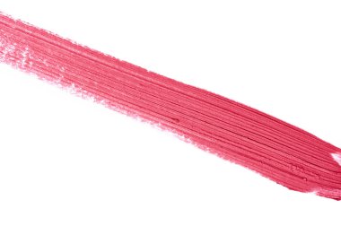 Pembe sıvı ruj dokulu kontur