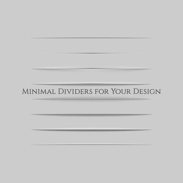 Realistic Page Dividers Set for Your Design — Stock Vector