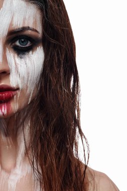 Etnik yüz sanat güzellik esmer