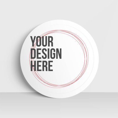 Gerçekçi vektör daire Mockup