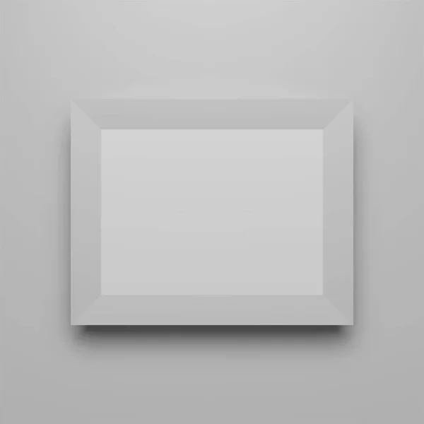 Horizontal Photo Frame realistic Template — Stock Vector