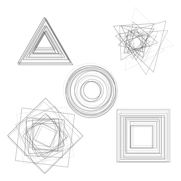 Анотація геометрії фігур — стоковий вектор