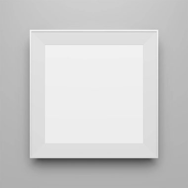 Kare beyaz vektör resim için çerçeve şablon