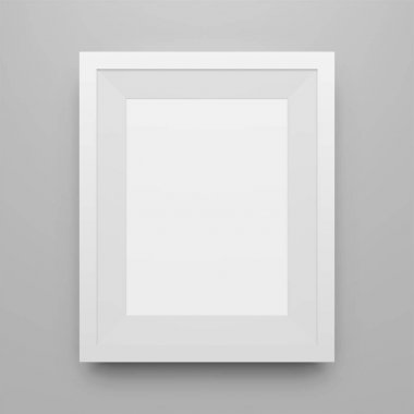 Boş beyaz Poster çerçeve vektör Mockup