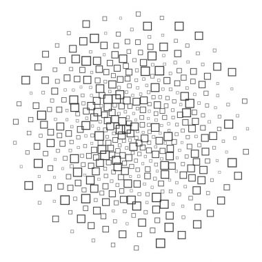 Siyah-beyaz desen kare şekilleri soyut