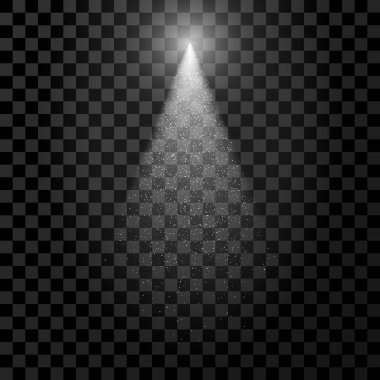 Parçacıkları ile beyaz saydam spot