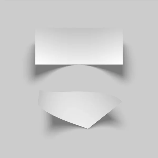 Pièces en papier dans un style réaliste — Image vectorielle