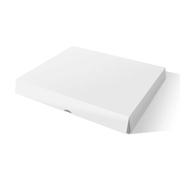 Caixa de papelão realista Mockup com sombras — Vetor de Stock