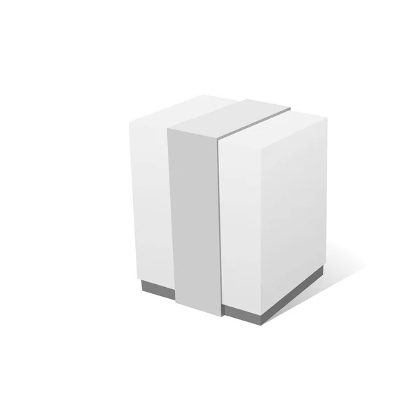 Vector papier Gift Box realistische Mockup — Stockvector