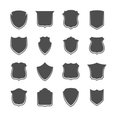 Güvenlik kalkanı vektör etiketleri ayarlama