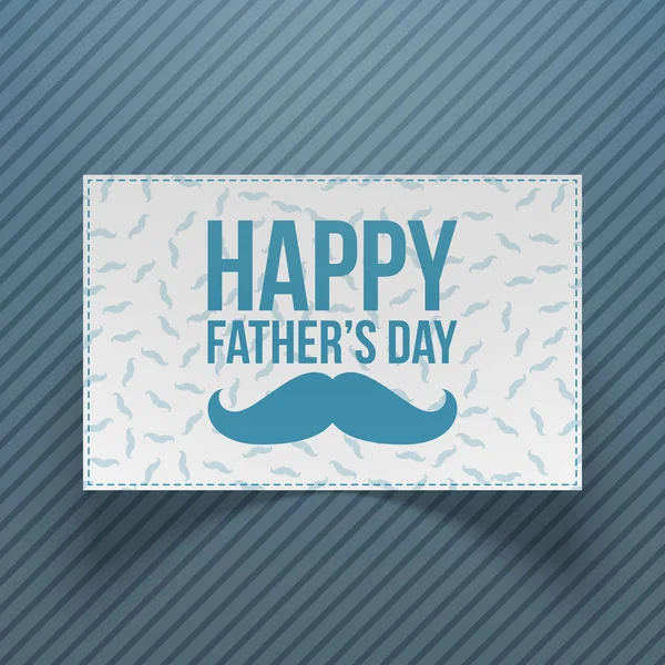 Boldog Apák napja ajándék kártya sablon — Stock Vector