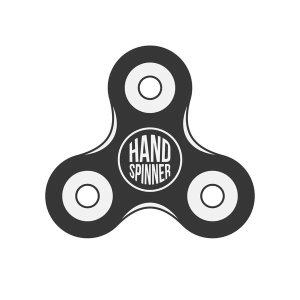 Black Hand Spinner dzieci zabawki — Wektor stockowy