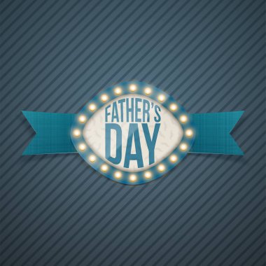 Babalar günü gerçekçi afiş ile şerit