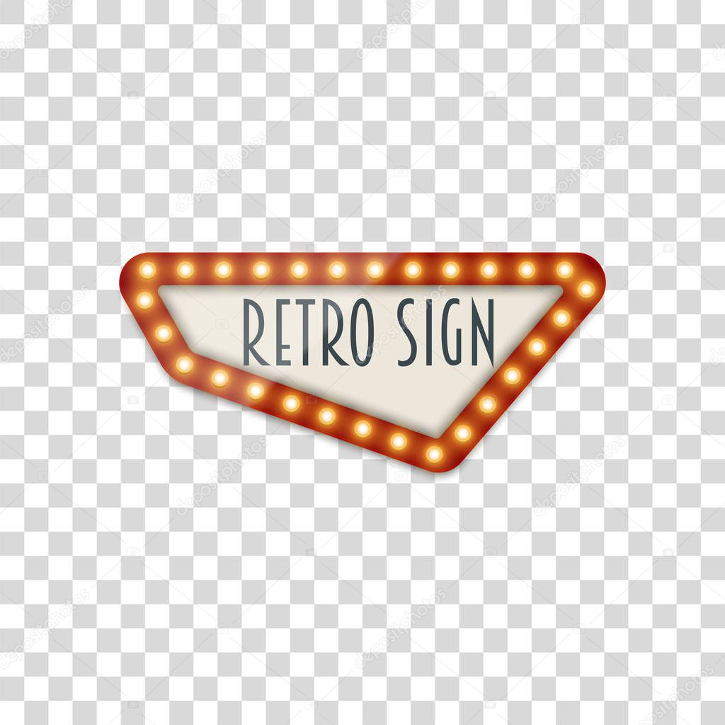 Vector Light realistic Signage Template