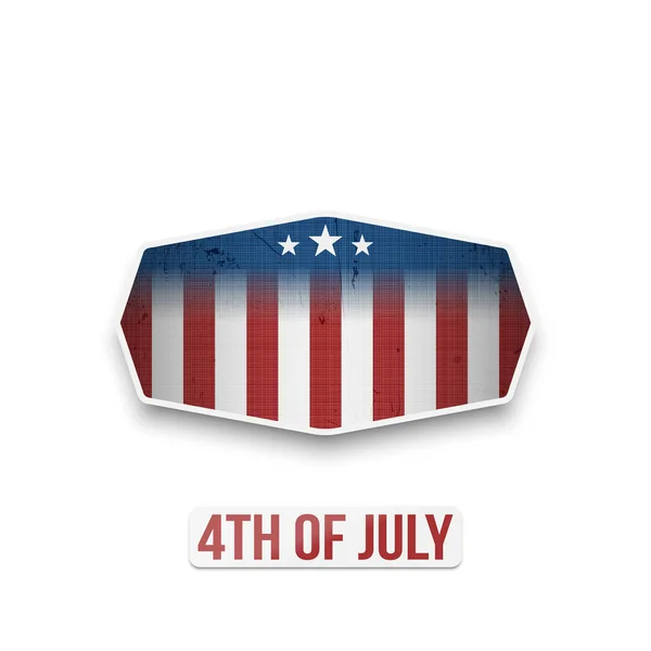 American 4th of July National Holiday Banner — Vetor de Stock