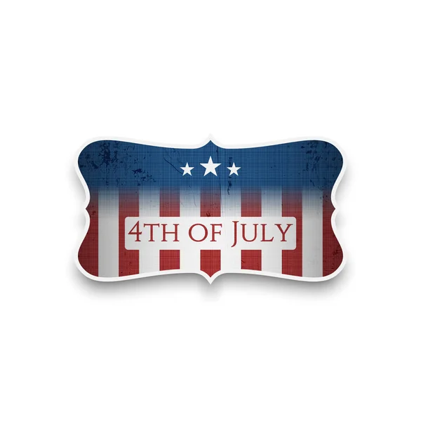 Happy 4th of July - Independence Day vector Banner — Stock Vector