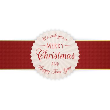 Neşeli Noel gerçekçi dairenin Banner