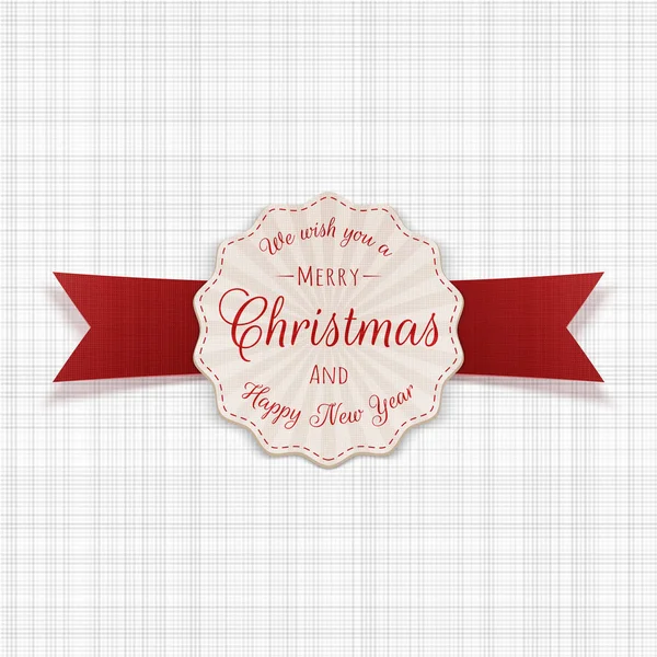 Cercle Joyeux Noël saluant Bannière avec texte — Image vectorielle
