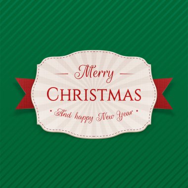 Gerçekçi Festival neşeli Noel rozeti