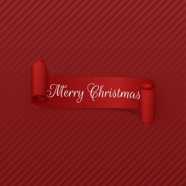 Vektör Merry Christmas kaydırma şerit