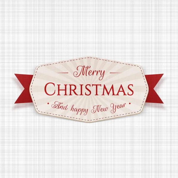 Etiket tebrik merry Christmas vektör