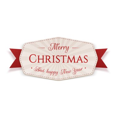 Vektör Noel gerçekçi amblemi grafik öğesi