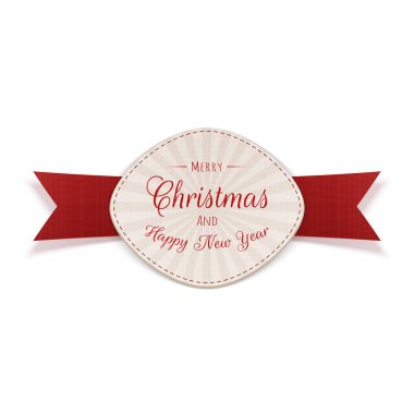 Vektör Noel gerçekçi etiket grafik öğesi