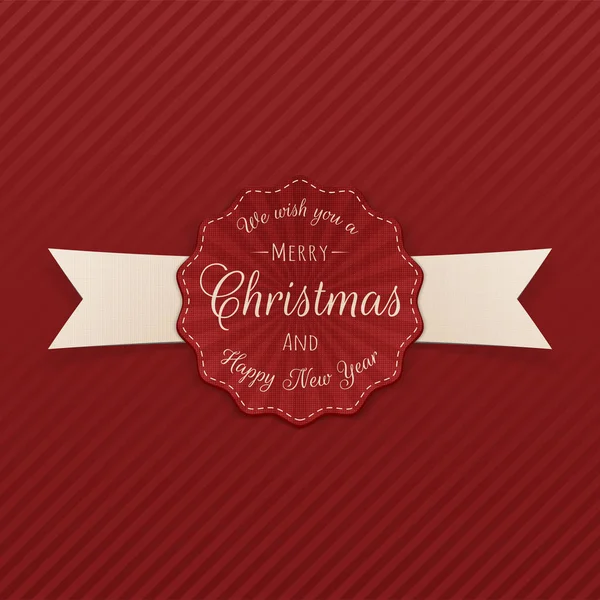 Vector Joyeux Noël Emblème décoratif — Image vectorielle