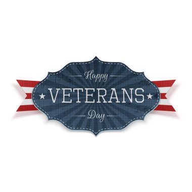 Metin ile mutlu Gaziler günü Festival amblemi