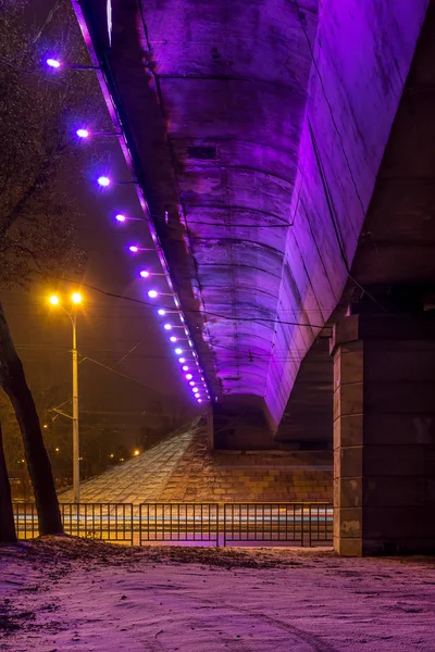 Kaydak Bridge Ucrânia Cidade Dnipro Dnipropetrovsk — Fotografia de Stock