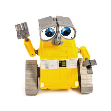 Robot oyuncaklar raylarda, çizgi film çocukları