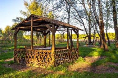 Gün batımında ışık, Dnipro-Dnipropetrovsk şehri, Ukrayna