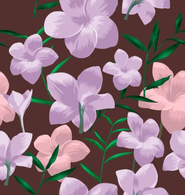 Plumeria seamless modeli