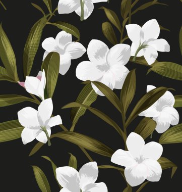 Plumeria seamless modeli