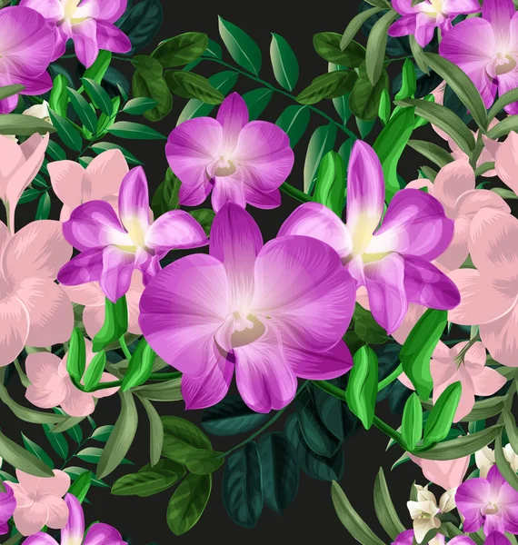 Motif floral sans couture 5 — Image vectorielle