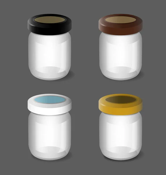 Set de bouteille en verre — Image vectorielle