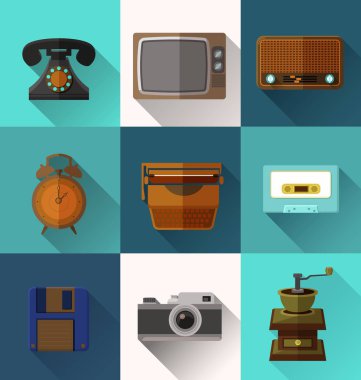 Retro nesne simgeler