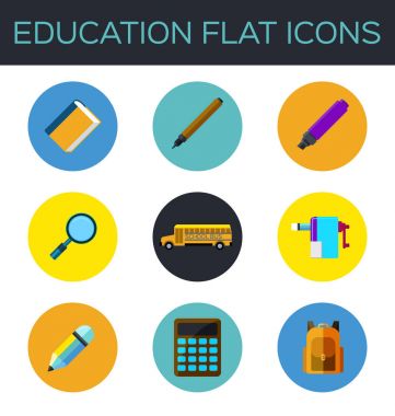 Eğitim düz simgesi