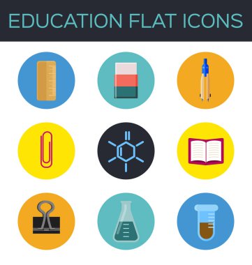Eğitim düz simgesi