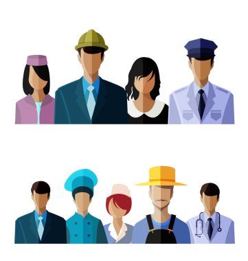 İnsanlar avatar seti