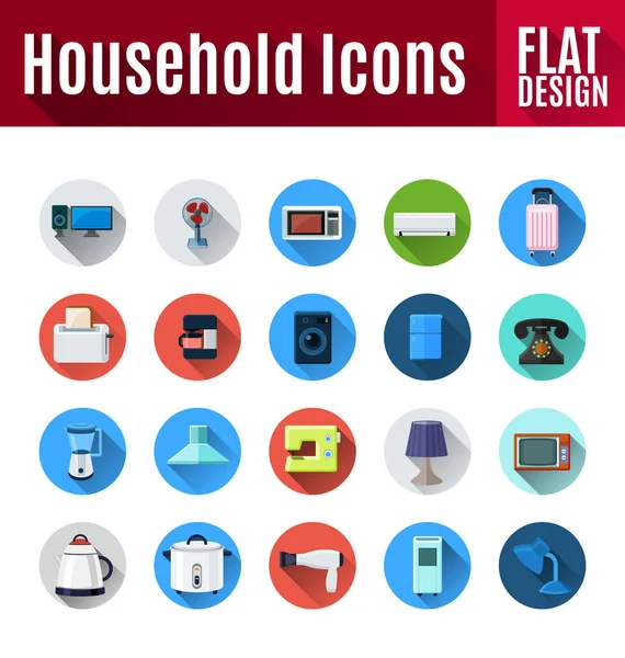 Household icon set — Stock Vector