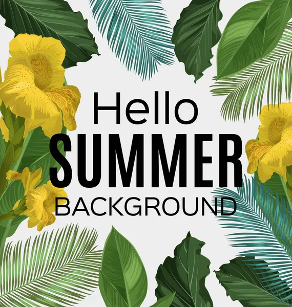 Summer background design — Stock Vector