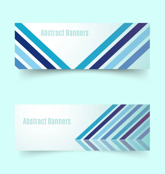 Abstract banners set — Stock Vector